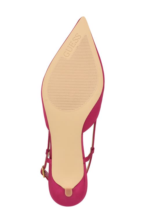 Shop Guess Jesson Slingback Pointed Toe Pump In Pink