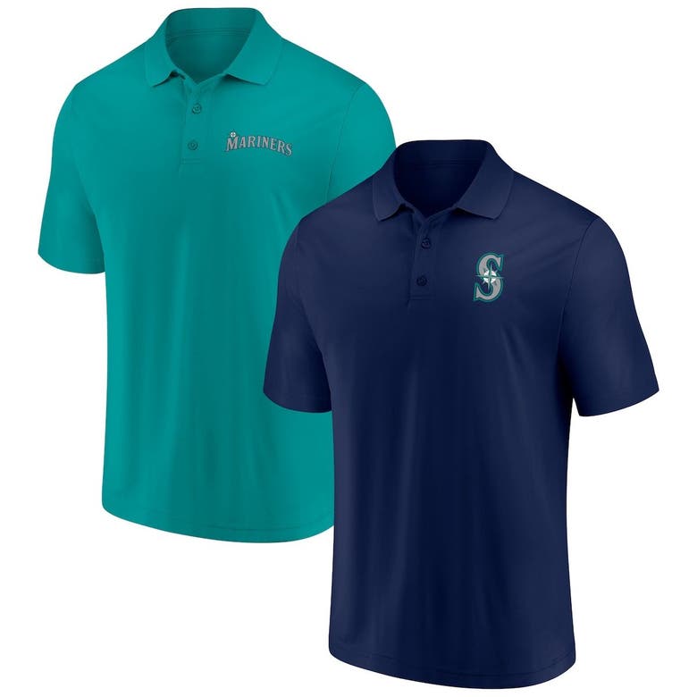 Men's Fanatics Branded Navy/Aqua Seattle Mariners Player Pack T-Shirt Combo Set