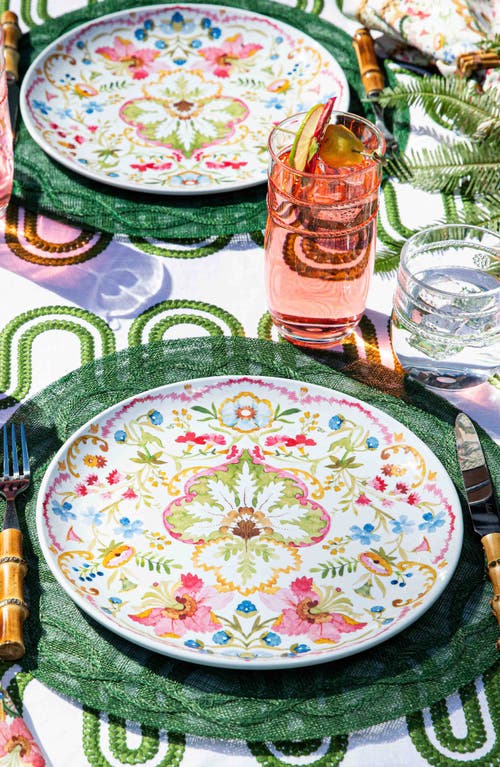 Juliska Sofia Melamine Dinner Plates, Set Of 4 In Multi