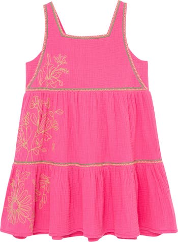 Peek Aren't You Curious Tiered Embroidered Dress | Nordstrom
