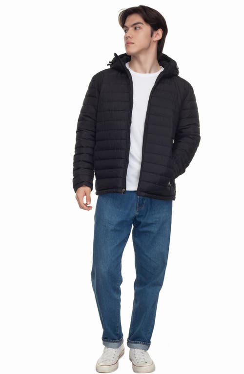 Rokka&rolla Midweight Puffer Jacket In Black