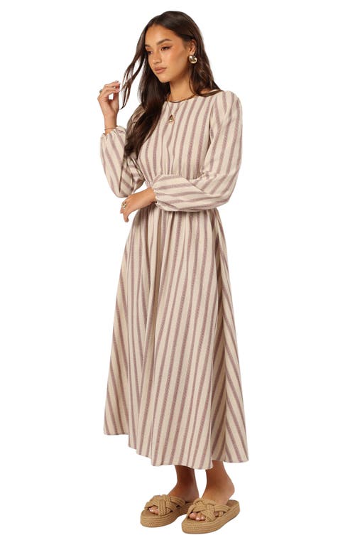 Petal And Pup Petal & Pup Jimi Stripe Long Sleeve Maxi Dress In Multi