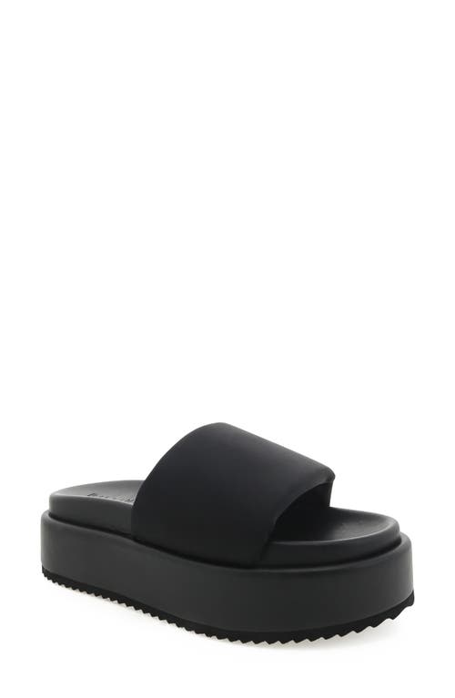 Billini Gloria Platform Slide Sandal In Black Neoprene