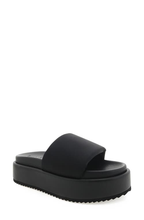 Shop Billini Gloria Platform Slide Sandal In Black Neoprene