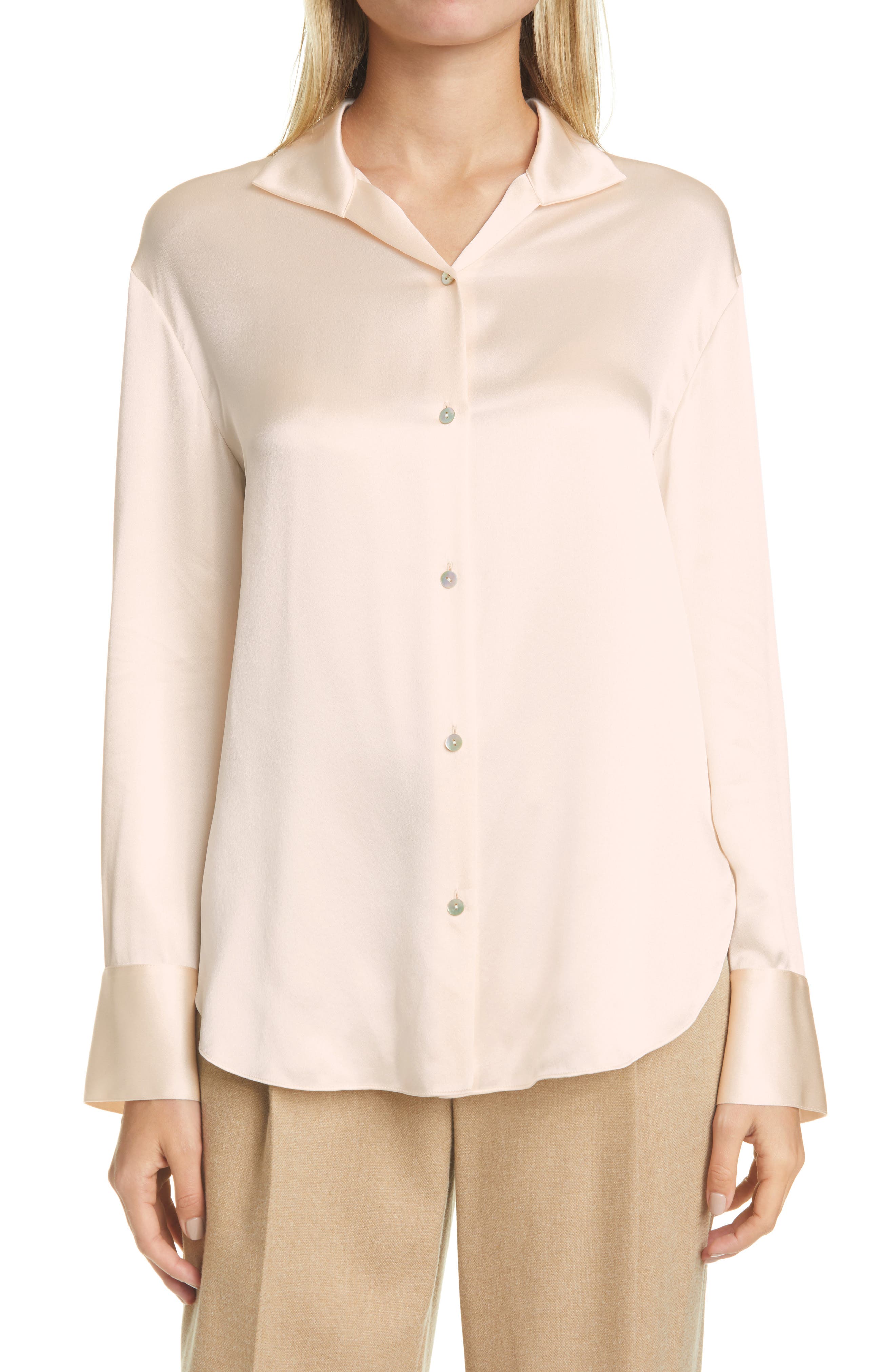 vince silk blouse sale