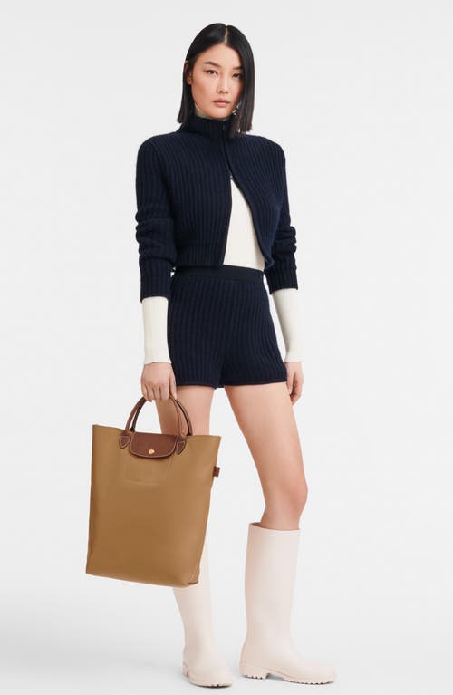 Longchamp Medium Cabas Replay Recycled Canvas Tote In Fawn