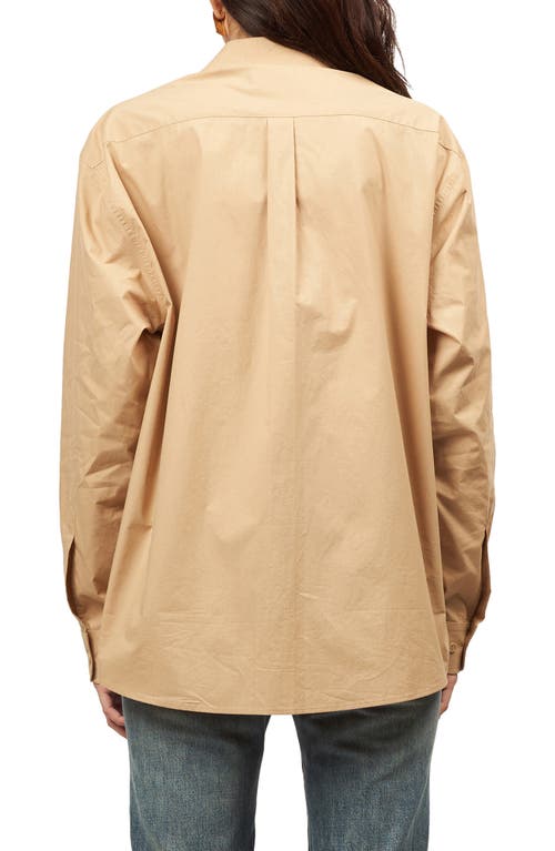 Shop Equipment Elianna Oversize Cotton Button-up Shirt In Incense