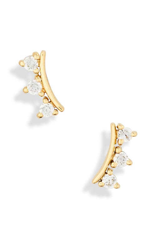 Shop Bony Levy Icon Diamond Stud Earrings In 18k Yellow Gold