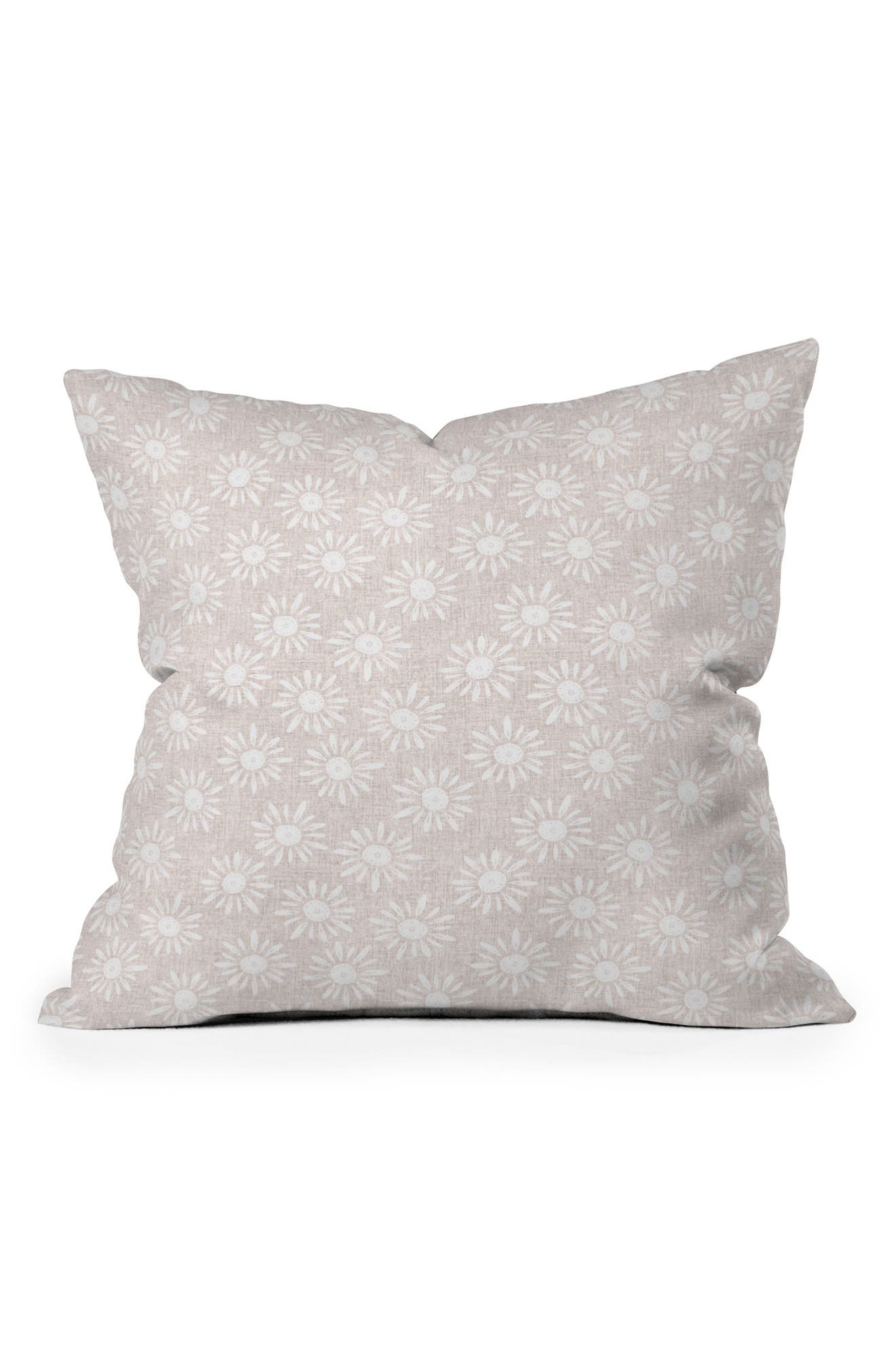 Deny Designs Schatzi Brown Lotta Floral Cotton Square Throw Pillow In Multi