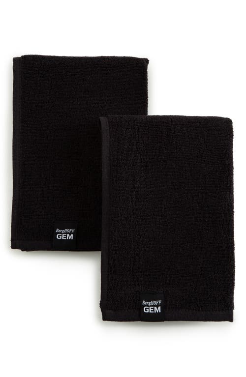 Berghoff 2-pack Gem Kitchen Towel In Black