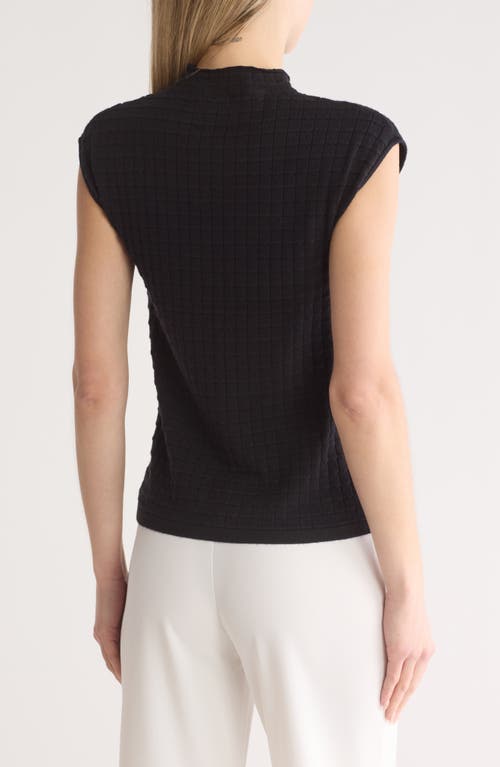 Industry Republic Clothing Sleeveless Waffle Knit Top In Black