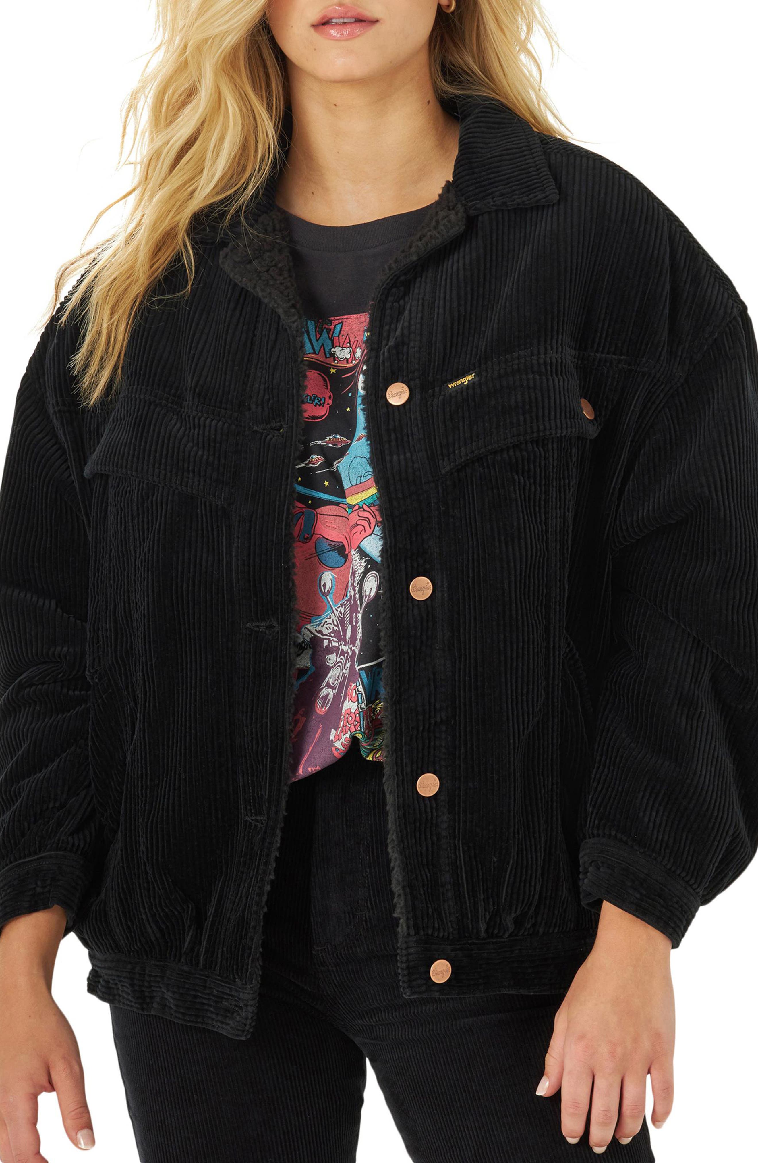 shearling lined corduroy jacket