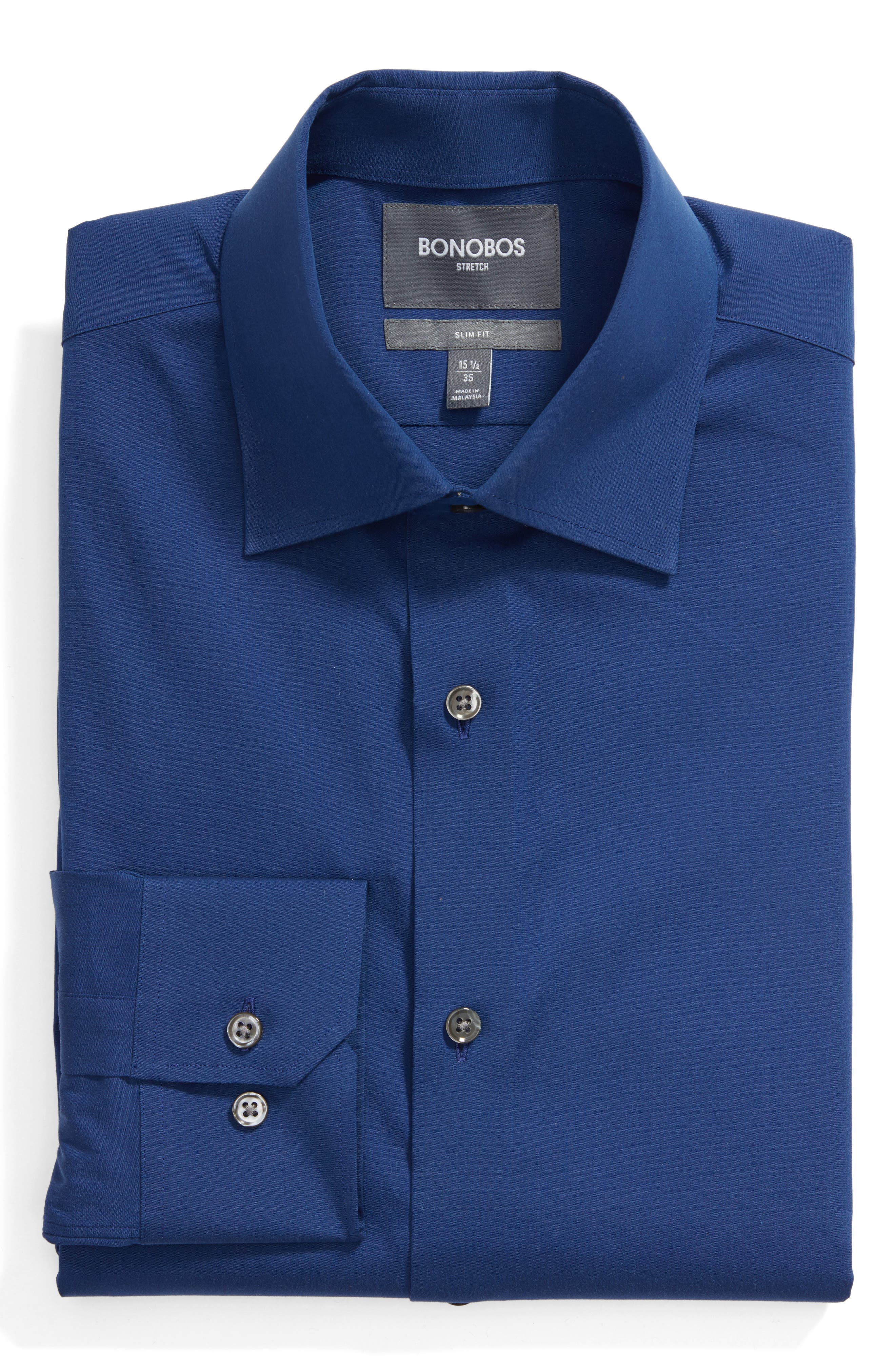 Bonobos Slim Fit Solid Dress Shirt Nordstrom