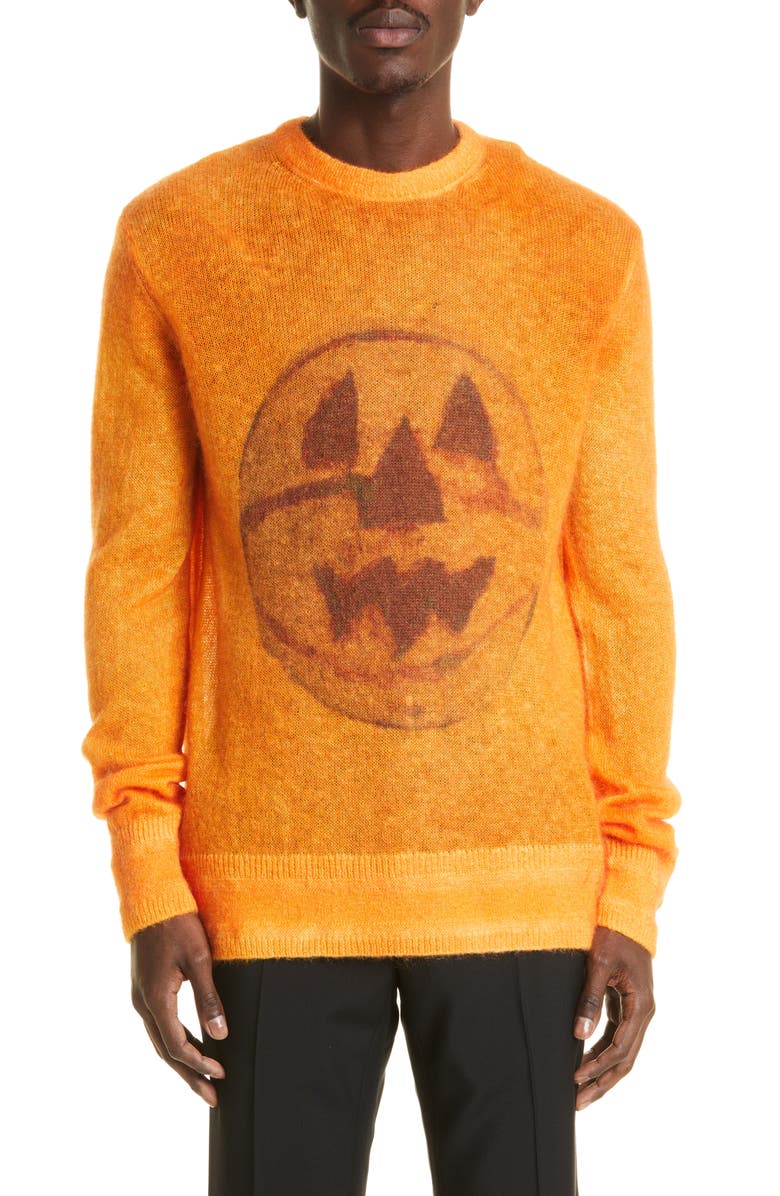 Givenchy Basketball Jack-O'-Lantern Mohair & Wool Blend Sweater | Nordstrom
