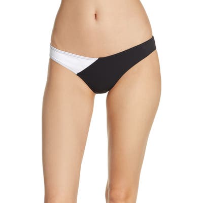 Volcom Simply Ribbed V-Cut Bikini Bottoms, Black
