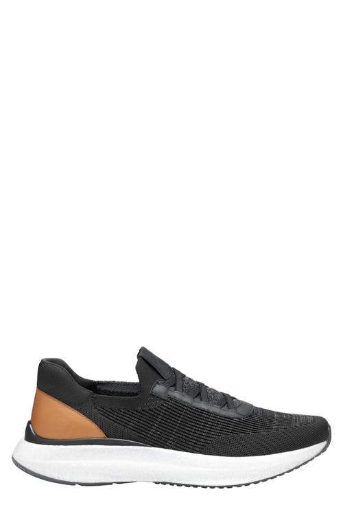 Shop Johnston & Murphy Briley Knit Sneaker In Black Knit