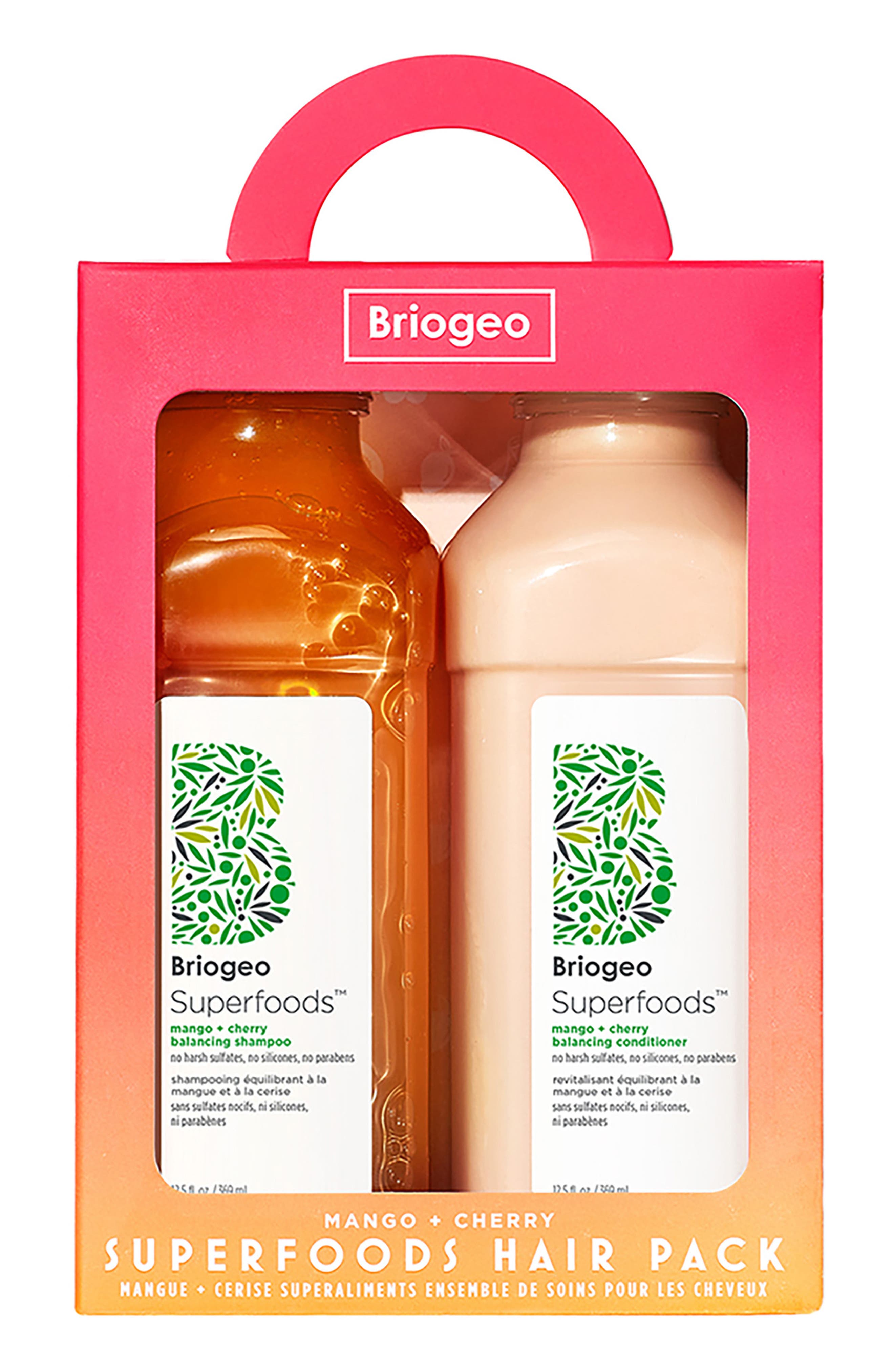 Briogeo Superfoods™ Mango + Cherry Balancing Shampoo & Conditioner Set