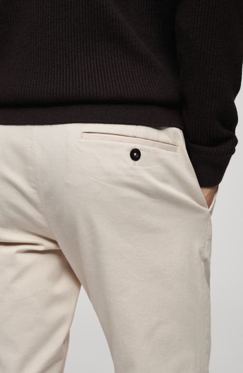 Mango Regular Fit Cotton Corduroy Chinos In Beige