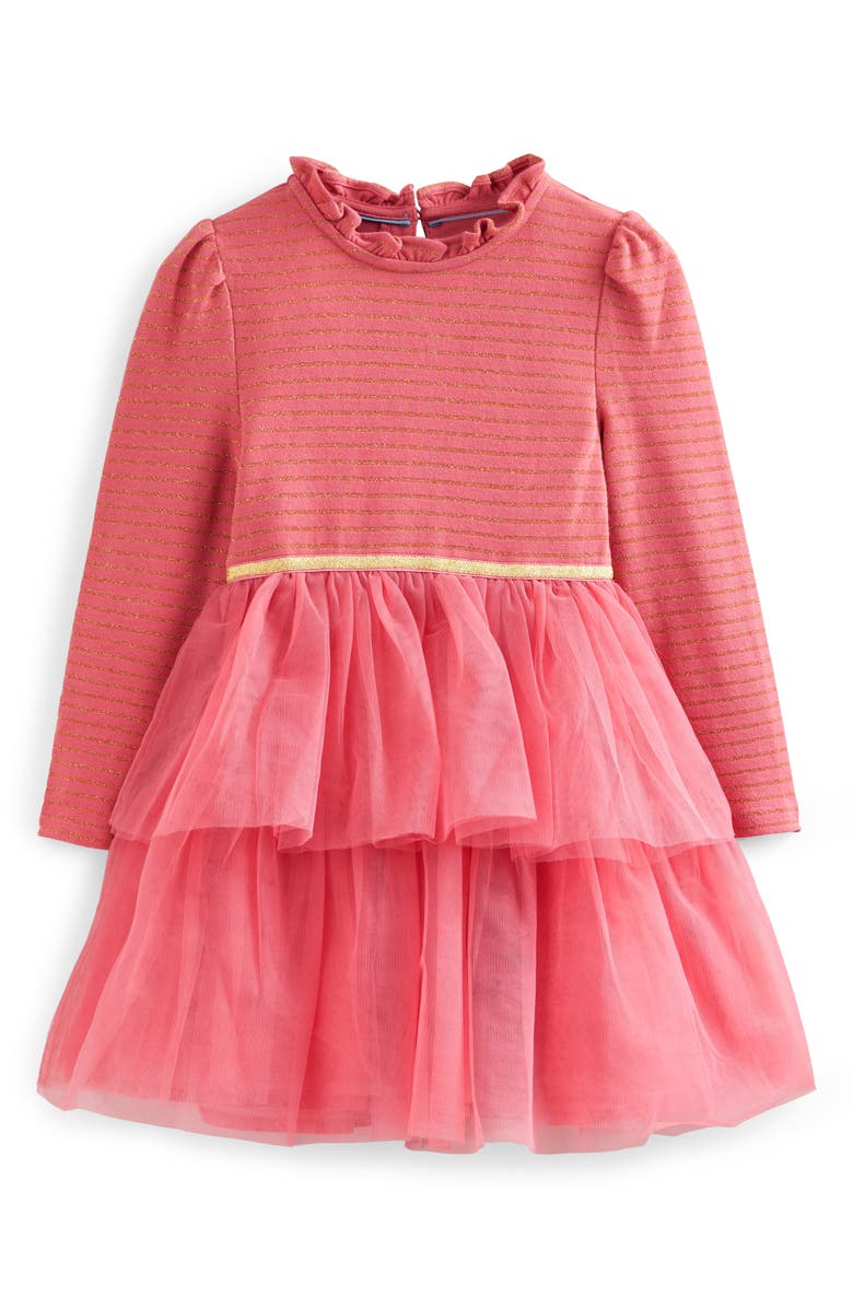 Mini Boden Jersey Tulle Ruffle Party Dress | Nordstrom