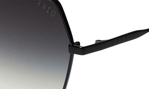 Shop Diff Harlowe 55mm Square Sunglasses In Black/grey Gradient