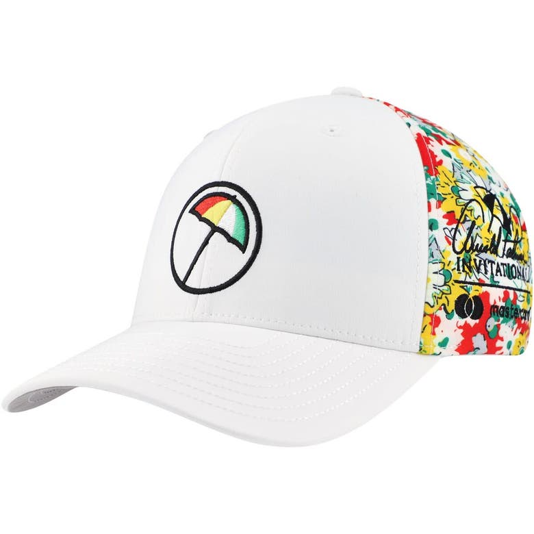 Puma White Arnold Palmer Invitational Floral Tech Flexfit Adjustable Hat