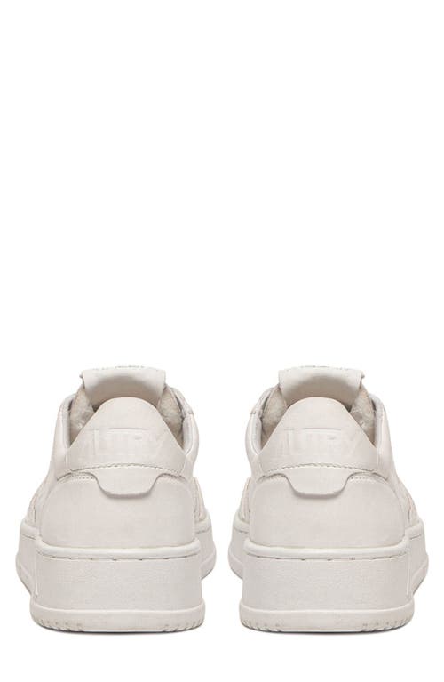 Shop Autry Medalist Low Sneaker In Solidgoat White