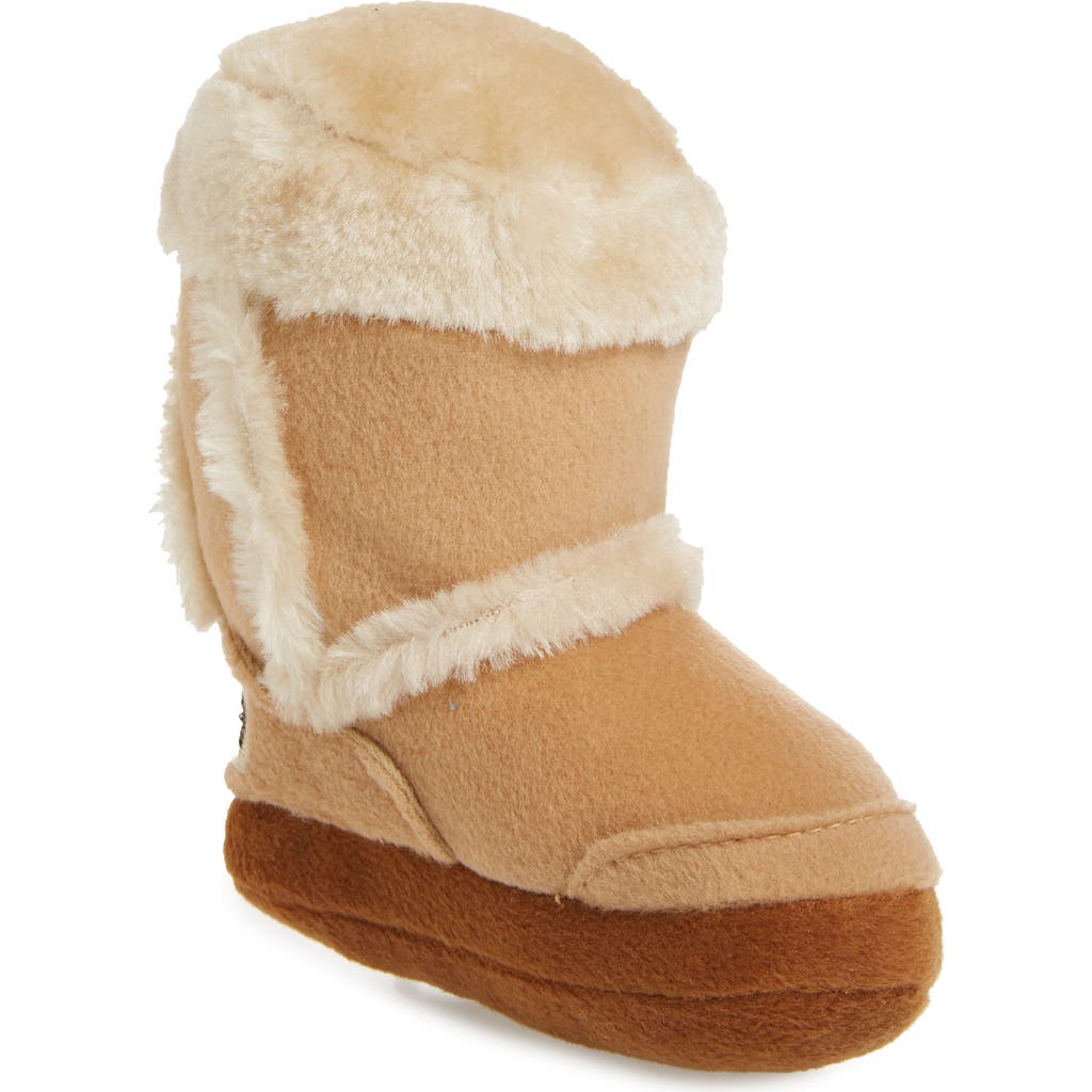 Haute Diggity Dog Pugg Boot Plush Dog Toy in Light Brown