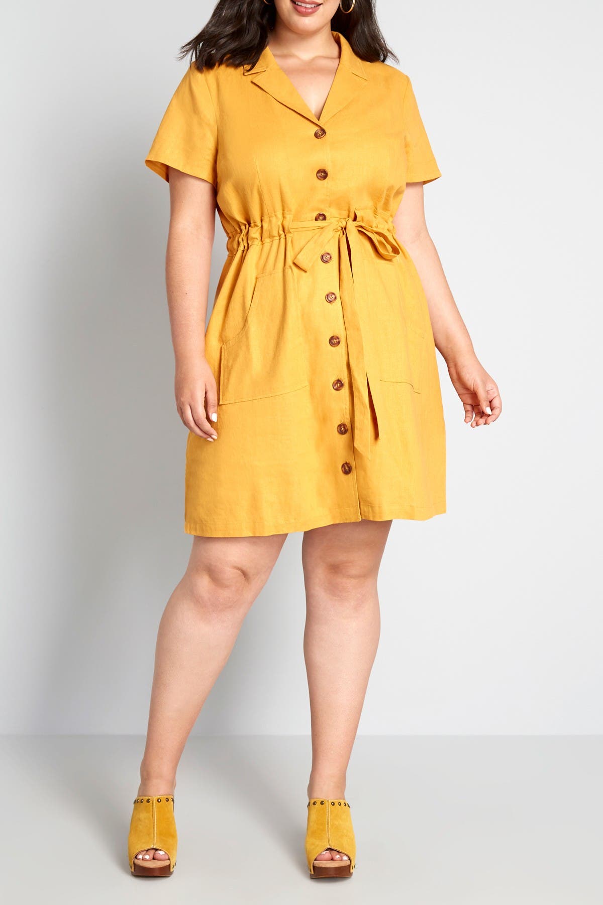 modcloth shirt dress Fabulous Fit & Flare Shirt Dress