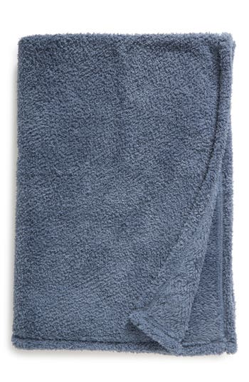 Nordstrom Rack Faux Shearling Throw Blanket In Blue Chip