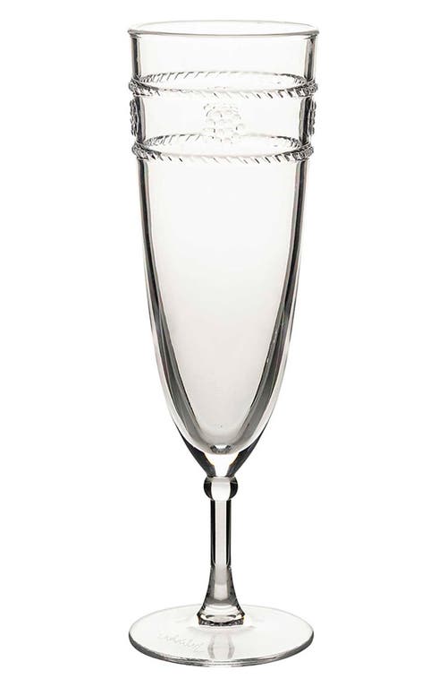 Shop Juliska Isabella Set Of 4 Acrylic Champagne Flutes In Clear