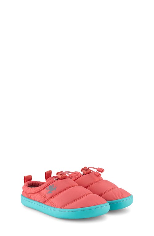 Hopfrög Kids Hoppuff Quilted Slipper In Dynamic Pink