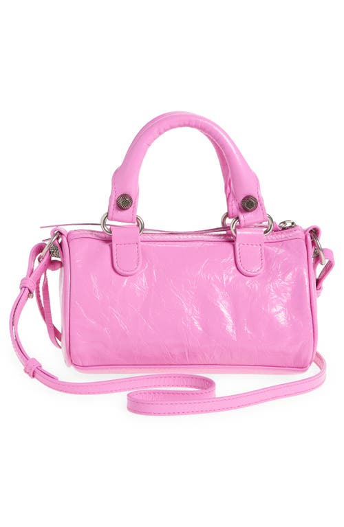 Shop Balenciaga Nano Le Cagole Leather Duffle Crossbody Bag In 5908 Light Pink