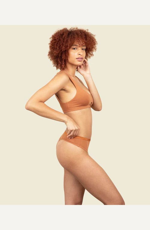 Subset Keyhole Soft Bra In Spice