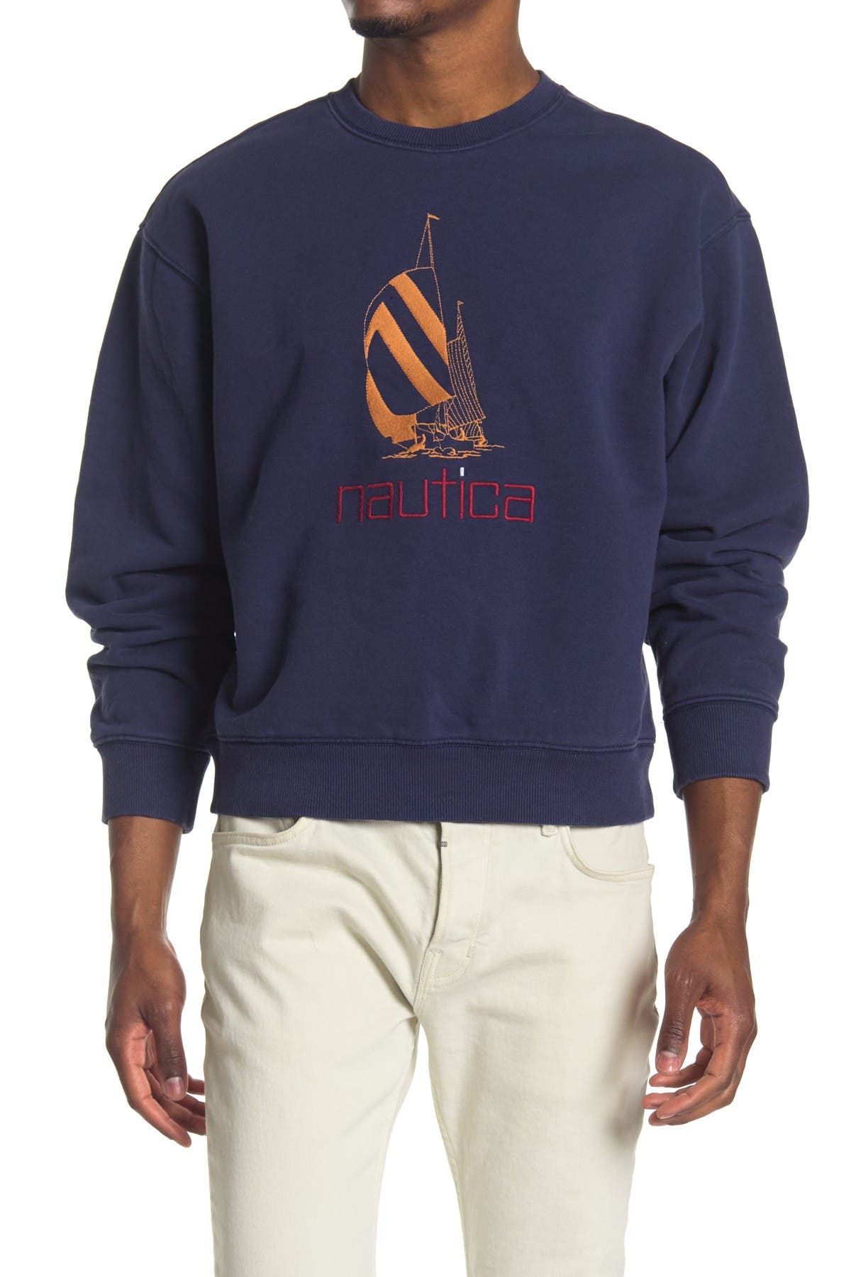 nautica crew neck sweater