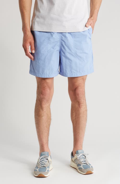 Nylon Shorts in Blue Hydrangea