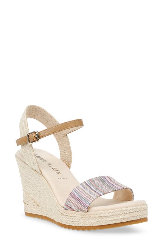 Anne Klein Wylie Espadrille In Striped