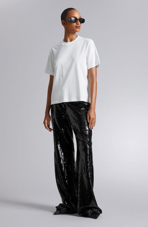 & Other Stories Crewneck T-shirt In White Light
