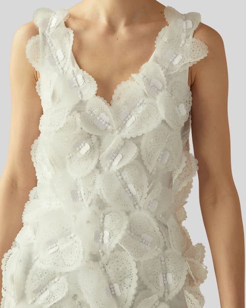 Shop Cynthia Rowley Elle Embellished Heart Dress In White