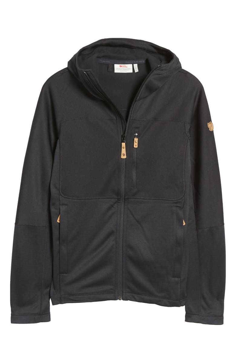FJÄLLRÄVEN Men's Absiko Trail Fleece Jacket, Main, color, BLACK