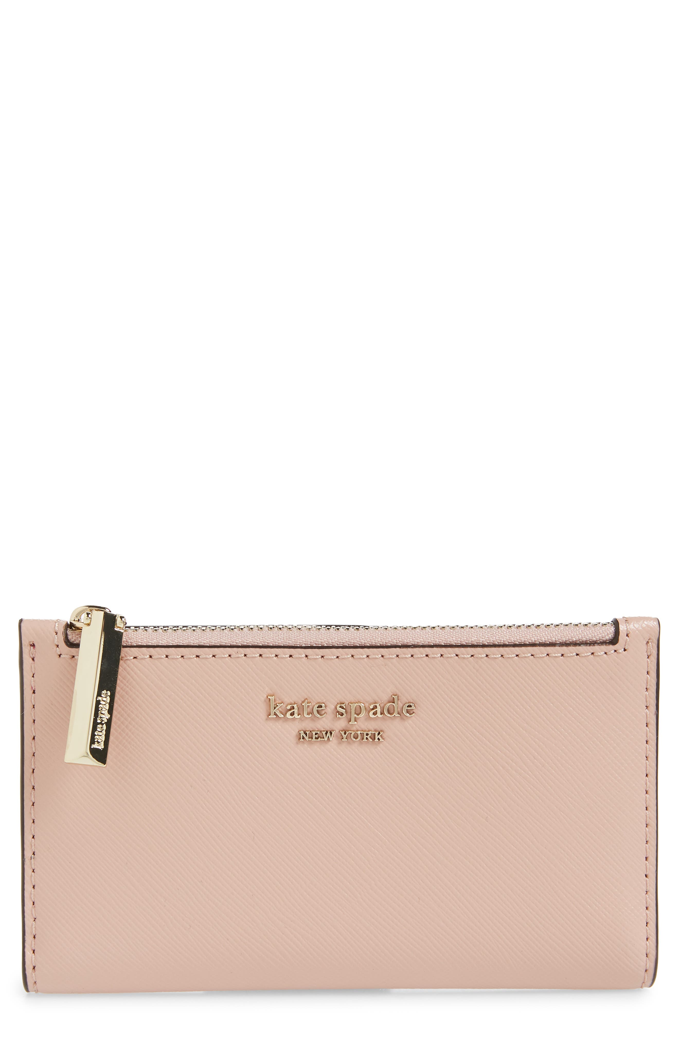 kate spade new york spencer small slim saffiano leather bifold wallet