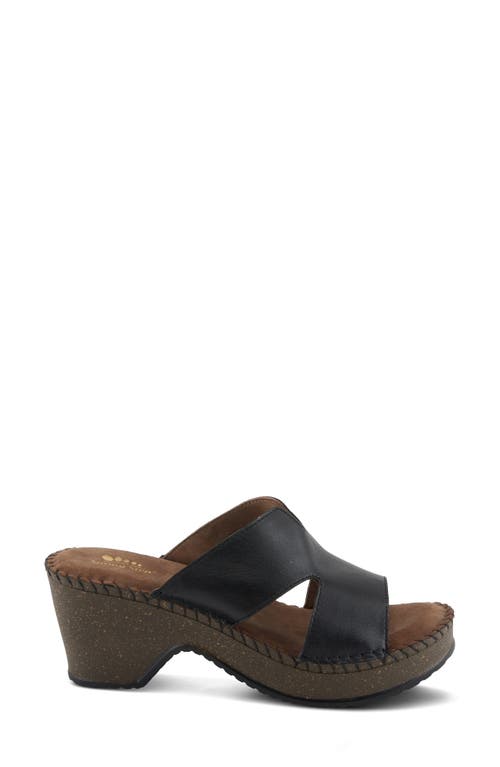 Shop Spring Step Deltana Platform Slide Sandal In Black