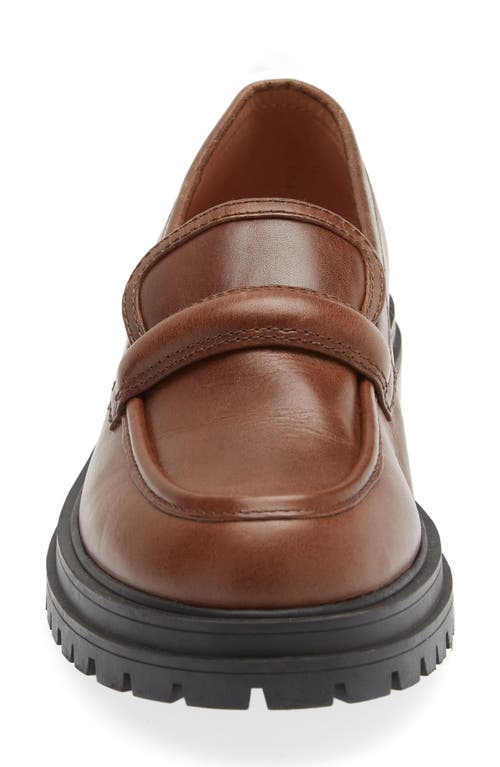 Madewell The Bradley Lugsole Loafer In Leather In Stable