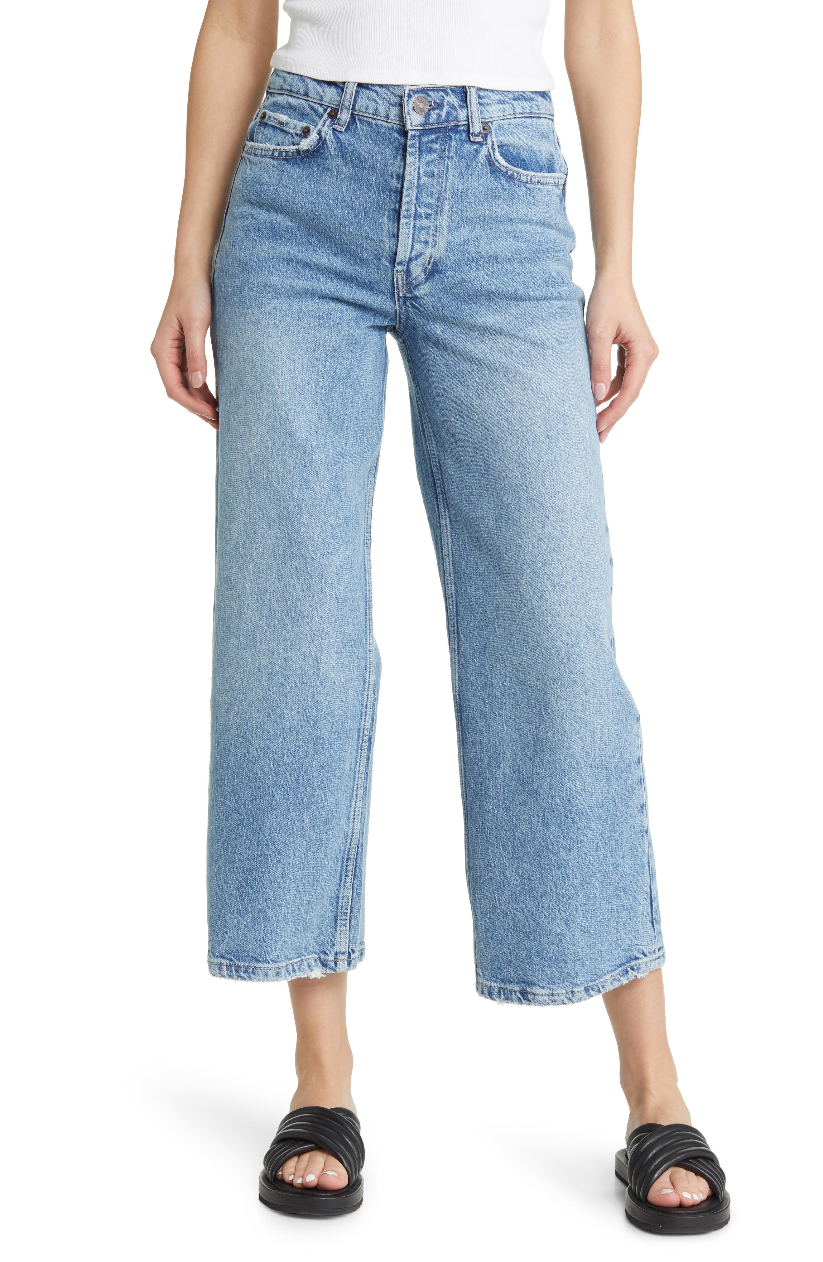 Rails The Getty High Waist Ankle Wide Leg Jeans Nordstrom