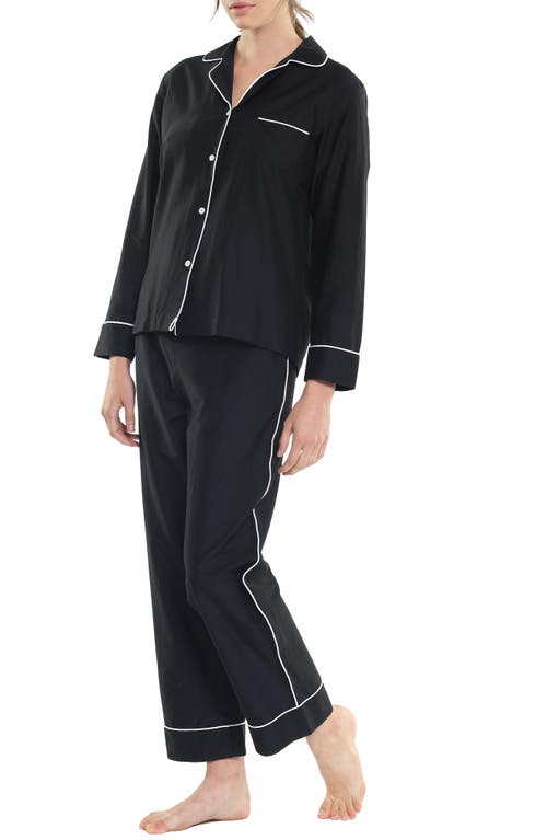 Papinelle Mia Organic Cotton Pajamas in Black