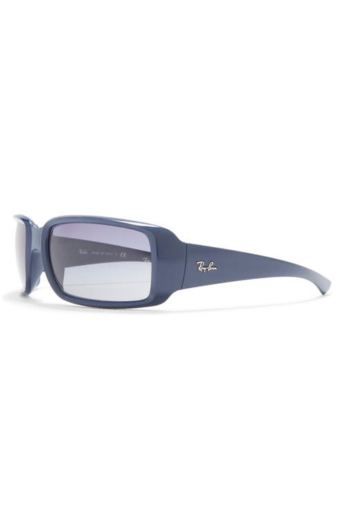 Shop Ray Ban Ray-ban 59mm Wrap Sunglasses In Blue/light Grey