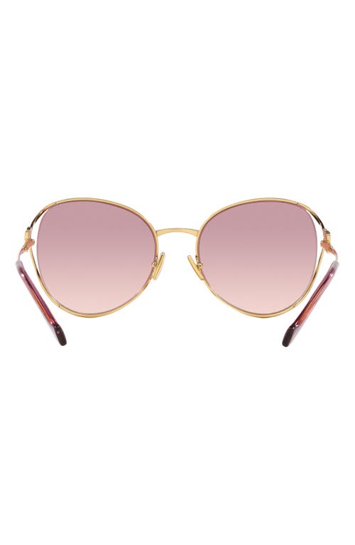 Shop Miu Miu 58mm Gradient Phantos Sunglasses In Gold/rose