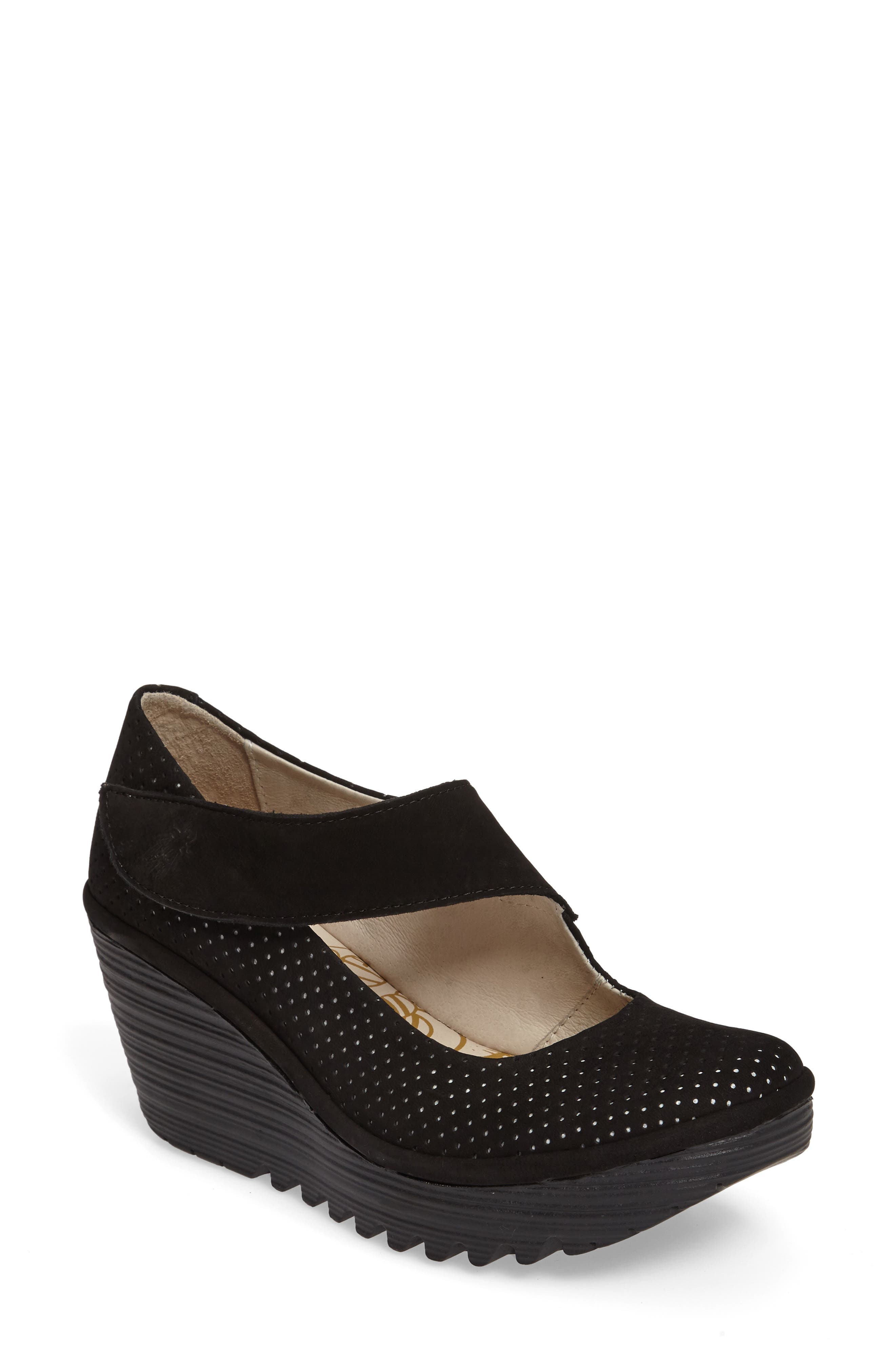 Fly London Yeon Mary Jane Platform Wedge (Women) Nordstrom