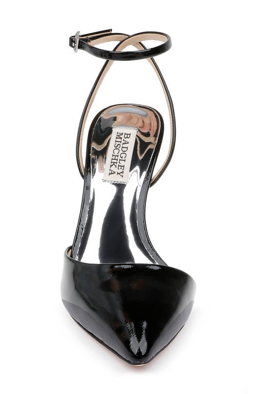 Badgley Mischka Collection Indie Ii Ankle Strap Pointed Toe Pump In Black