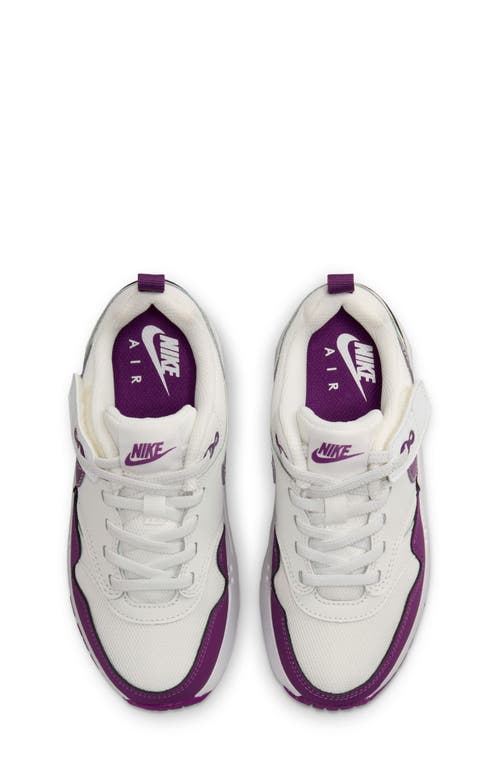 Shop Nike Kids' Air Max 1 Easyon Sneaker In Summit White/viotech/white