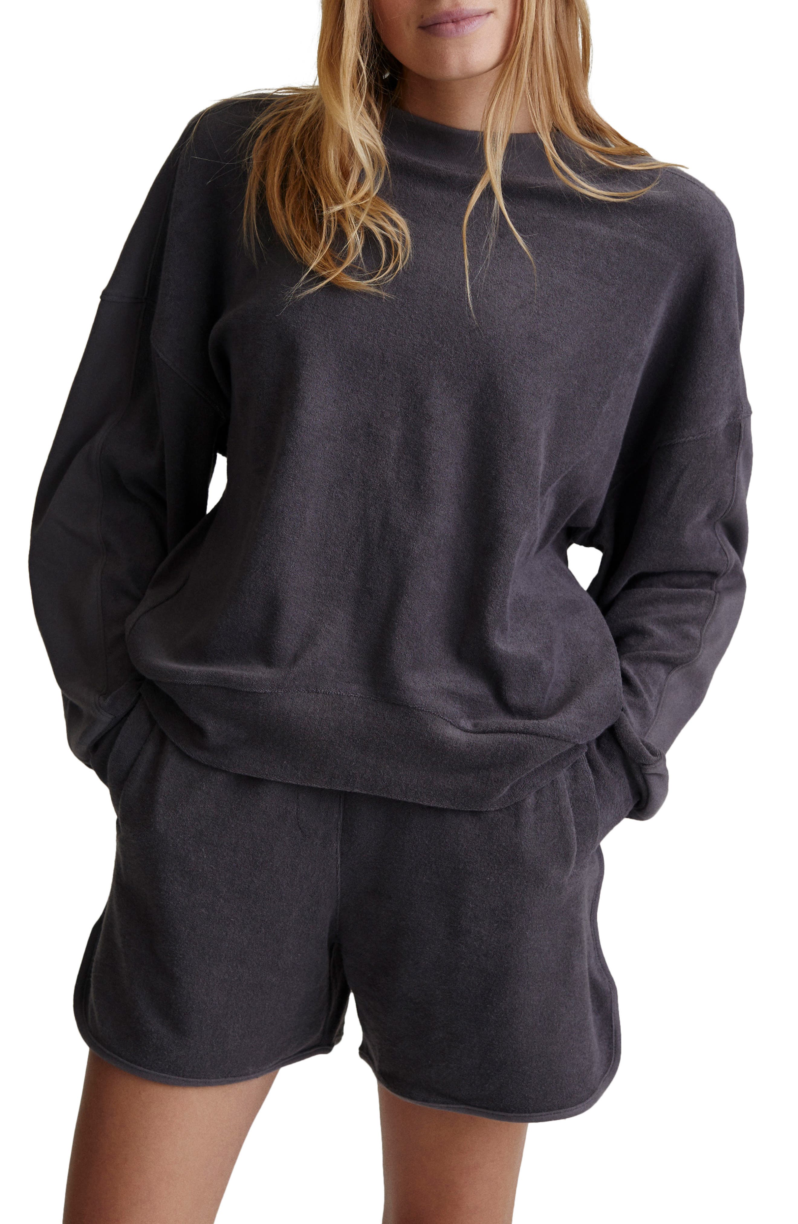 terry cloth sweatshirt